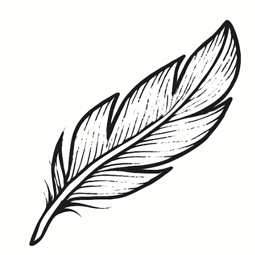 Icon, das eine leichte Feder zeigt